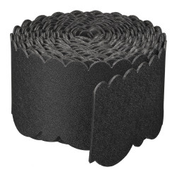 Bordure flexible noire 1200 x 13 x 0