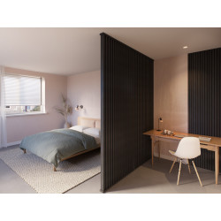 Séparateur de pièce en MDF Decowall chêne de lave 270 x 5 x 3 cm 4 pièces CANDO Séparateur de pièce en MDF Decowall chêne de lave 270 x 5 x 3 cm 4 pièces CANDO