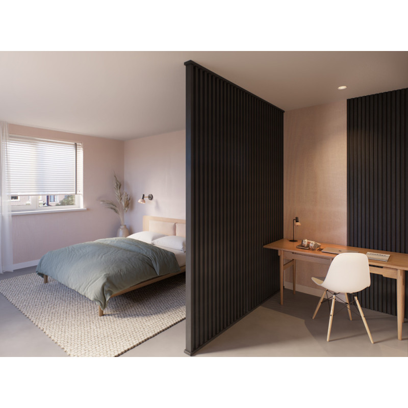 Séparateur de pièce en MDF Decowall chêne de lave 270 x 5 x 3 cm 4 pièces CANDO Séparateur de pièce en MDF Decowall chêne de lave 270 x 5 x 3 cm 4 pièces CANDO