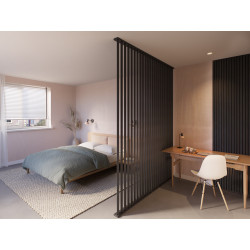 Séparateur de pièce en MDF Decowall chêne de lave 270 x 5 x 3 cm 4 pièces CANDO Séparateur de pièce en MDF Decowall chêne de lave 270 x 5 x 3 cm 4 pièces CANDO