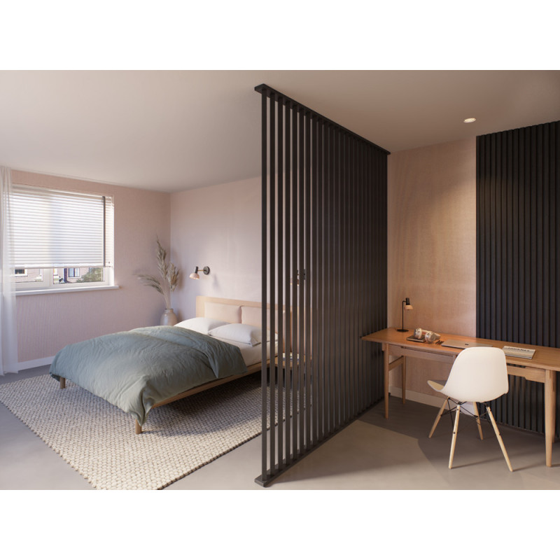 Séparateur de pièce en MDF Decowall chêne de lave 270 x 5 x 3 cm 4 pièces CANDO Séparateur de pièce en MDF Decowall chêne de lave 270 x 5 x 3 cm 4 pièces CANDO