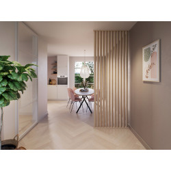 Séparateur de pièce en MDF Decowall chêne naturel 270 x 5 x 3 cm 4 pièces CANDO