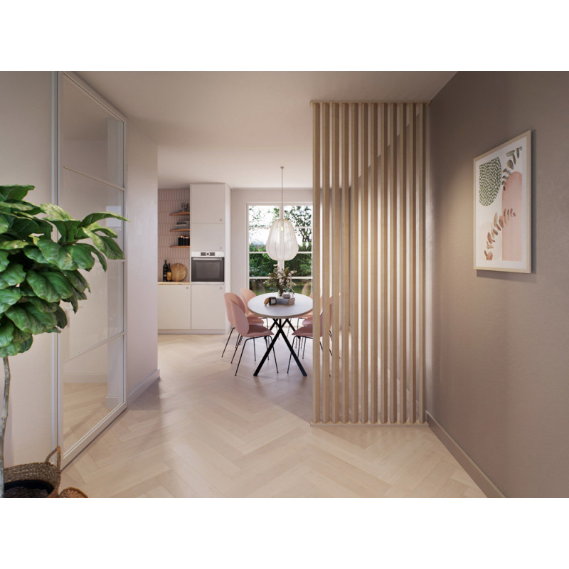 Séparateur de pièce en MDF Decowall chêne naturel 270 x 5 x 3 cm 4 pièces CANDO