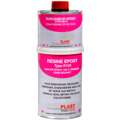 Résine de recouvrement epoxy R123 1 kg SOLOPLAST