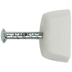 Taquet pour étagère à clouer blanc 16 x 12 mm 16 pièces