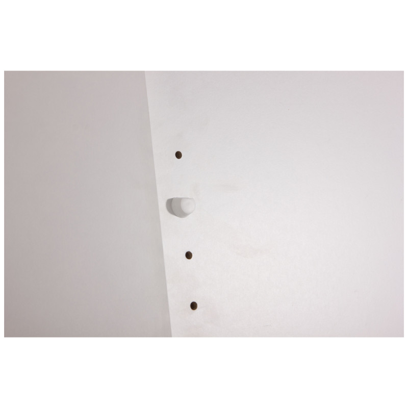 Taquet pour étagère à clouer blanc 16 x 12 mm 16 pièces