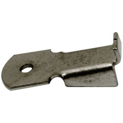 Taquet pour crémaillère en métal nickelé 19 x 15 mm 16 pièces