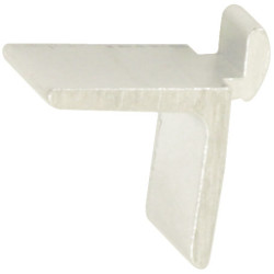 Taquet pour crémaillère en aluminium blanc 19 x 11 mm 16 pièces