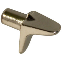 Taquet à entailler en métal nickelé Ø 5 mm 16 pièces