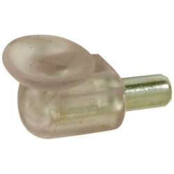 Taquet à entailler avec ventouse transparent Ø 5 mm 16 pièces