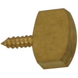 Taquet à visser en laiton Ø 5 mm 4 pièces
