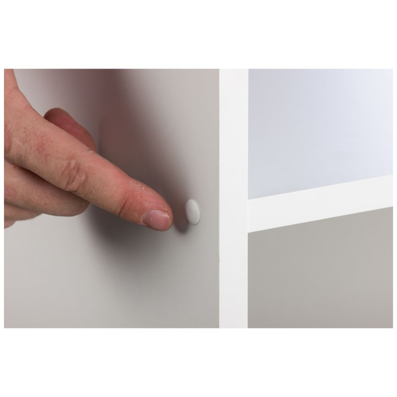 Cache pour vis cruciforme blanc Ø 12 mm 16 pièces Cache pour vis cruciforme blanc Ø 12 mm 16 pièces