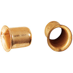 Douille pour taquet en métal jaune Ø 7 mm 16 pièces