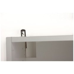 Fixation murale pour meuble en acier zingué 80 x 20 mm 4 pièces Fixation murale pour meuble en acier zingué 80 x 20 mm 4 pièces