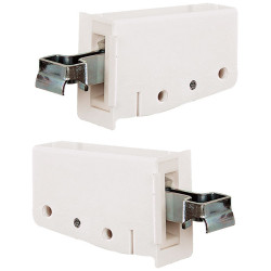 Support d'armoire réglable blanc 2 pièces