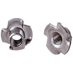 Ecrou à pointes à frapper en acier M5 8 pièces
