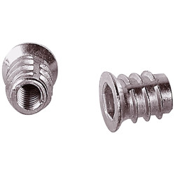 Ecrou à entailler en acier M6 8 pièces