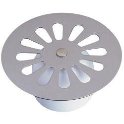 Grille de douche Ø 85 mm pour l'évacuation de la salle de bains | INVENTIV