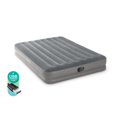 Matelas gonflable Prestige Mid Rise Flex pump USB 152 x 203 x 30 cm INTEX