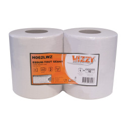 Rouleau Essuie-Tout Géant WIZZY 450 Feuilles x2 | WIZZY