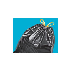 Sac poubelle noir 50L 15 pièces | INVENTIV