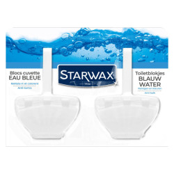 Bloc WC Eau Bleue 40g 2 Pièces STARWAX - Nettoyant | STARWAX