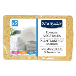 Éponge végétale STARWAX 2 pièces - Nettoyage | STARWAX