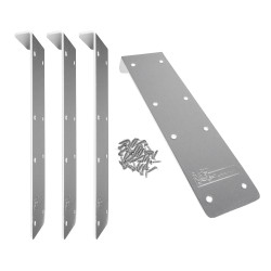 Set de finition pour margelles de piscine 180° 4 pièces UBBINK