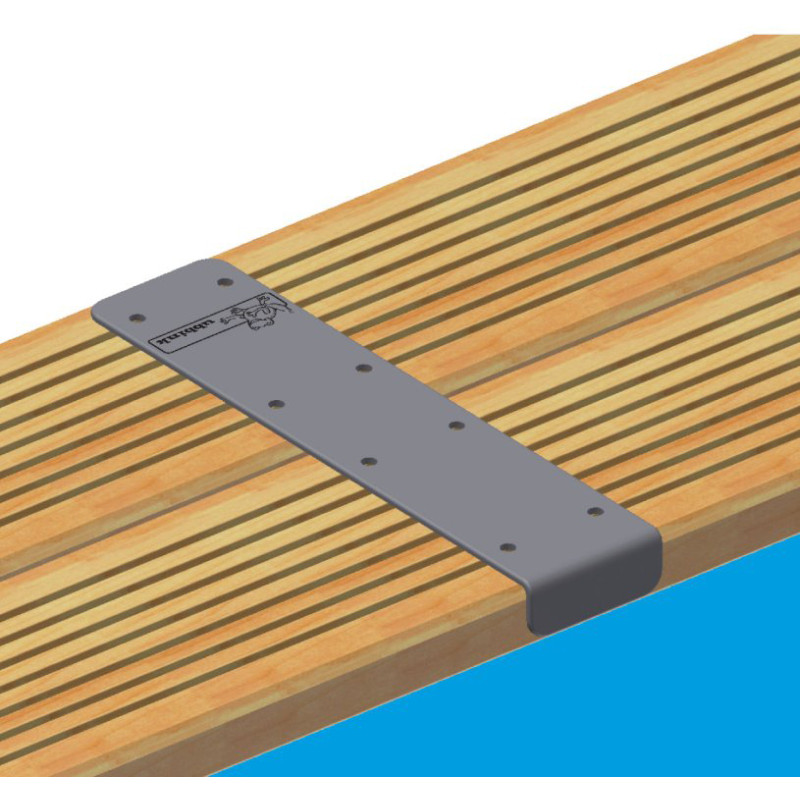 Set de finition pour margelles de piscine 180° 4 pièces UBBINK Set de finition pour margelles de piscine 180° 4 pièces UBBINK