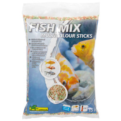 Nourriture pour poissons de bassin Fish Mix bâtonnets multicolores 15 L Nourriture pour poissons de bassin Fish Mix bâtonnets multicolores 15 L