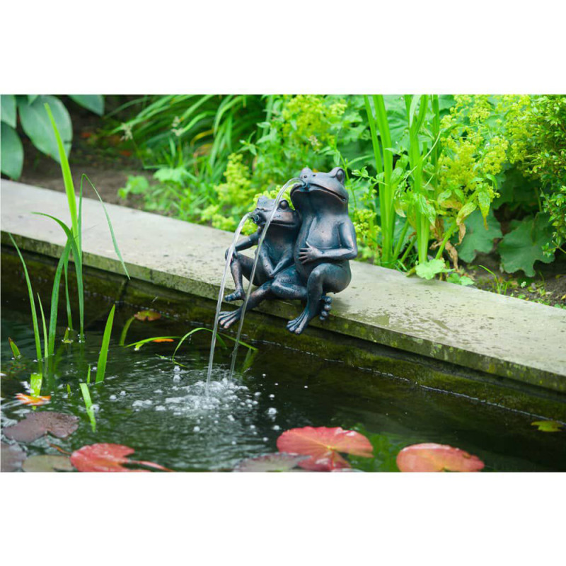 Fontaine pour bassin Duo de grenouilles UBBINK Fontaine pour bassin Duo de grenouilles UBBINK