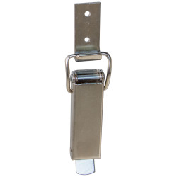 Fermeture de coffre à levier en métal nickelé 23 x 70 mm 2 pièces TEKNIBOX