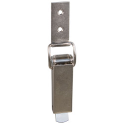 Fermeture de coffre à levier en métal nickelé 30 x 90 mm 2 pièces TEKNIBOX