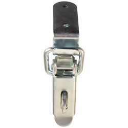 Fermeture de coffre avec gâche réglable en métal nickelé 16 x 35 mm 2 pièces TEKNIBOX