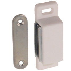 Loqueteau magnétique 6 kg blanc 2 pièces TEKNIBOX