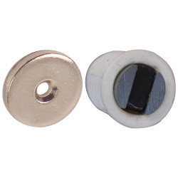 Loqueteau magnétique 4 kg blanc 2 pièces TEKNIBOX