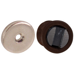 Loqueteau magnétique 4 kg brun 2 pièces TEKNIBOX