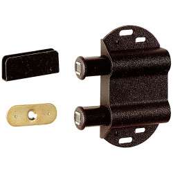 Loqueteau magnétique double automatique noir TEKNIBOX