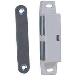 Loqueteau magnétique 12 kg blanc TEKNIBOX