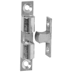 Loqueteau à bille en laiton nickelé 43 mm 2 pièces TEKNIBOX