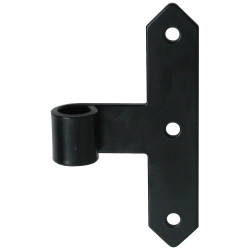 Penture T ordinaire en métal noir 150 x 50 mm TEKNIBOX