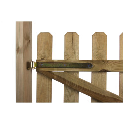 Penture droite en métal bichromaté 500 mm TEKNIBOX