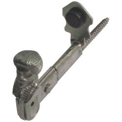 Arrêt pour volet avec butoir en métal bichromaté 2 pièces TEKNIBOX