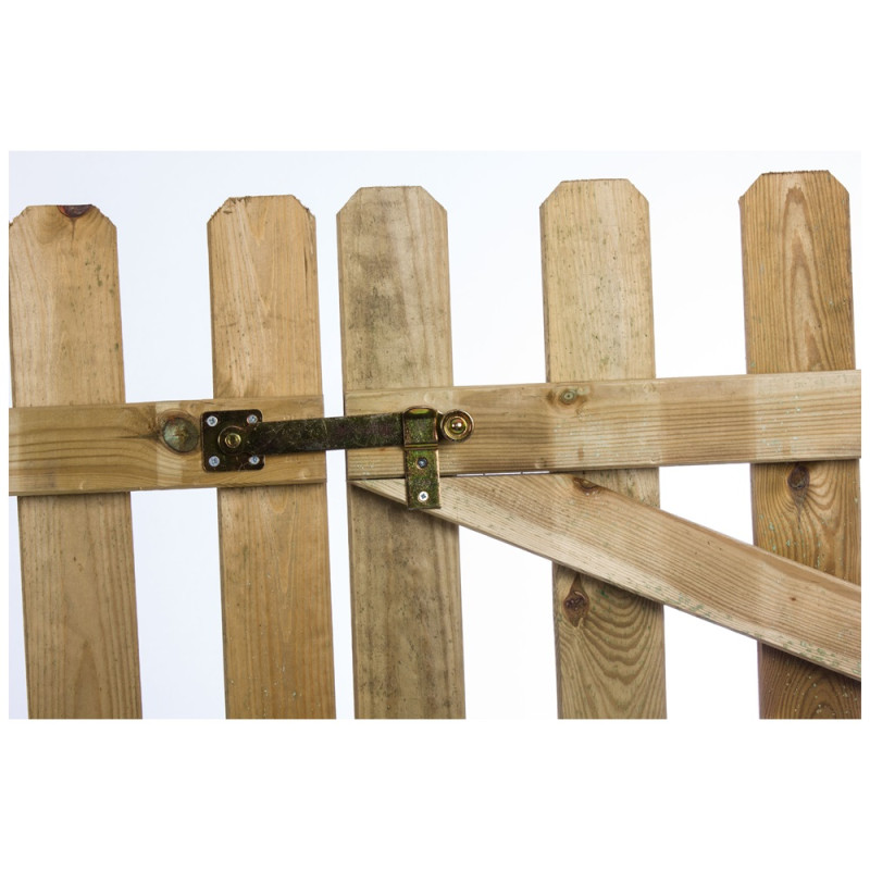 Loquet de barrière avec support en métal noir 190 x 46 mm TEKNIBOX Loquet de barrière avec support en métal noir 190 x 46 mm TEKNIBOX
