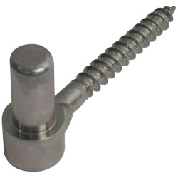 Gond à visser en métal bichromaté Ø 18 x 78 mm 2 pièces TEKNIBOX