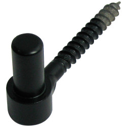 Gond à visser en métal noir Ø 18 x 78 mm 2 pièces TEKNIBOX Gond à visser en métal noir Ø 18 x 78 mm 2 pièces TEKNIBOX