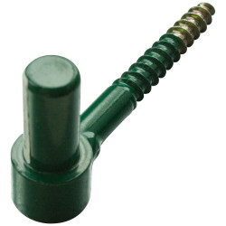 Gond à visser en métal vert Ø 18 x 78 mm 2 pièces TEKNIBOX Gond à visser en métal vert Ø 18 x 78 mm 2 pièces TEKNIBOX