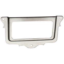 Porte-étiquette en métal nickelé 75 x 43 mm 2 pièces TEKNIBOX