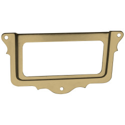 Porte-étiquette en laiton 75 x 43 mm 2 pièces TEKNIBOX