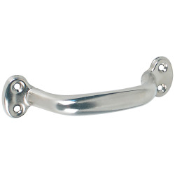 Pognée creuse en fer nickelé 145 mm 2 pièces LINEA BERTOMANI